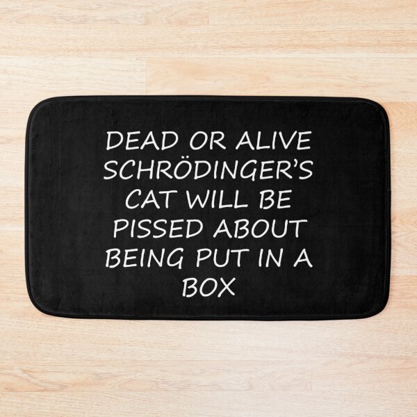 Aperçu de l'œuvre Cadeau drôle de chat Schrödinger créée et vendue par elwizkhalifa.