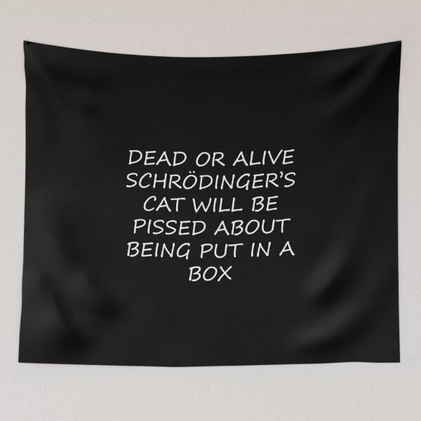 Aperçu de l'œuvre Cadeau drôle de chat Schrödinger créée et vendue par elwizkhalifa.
