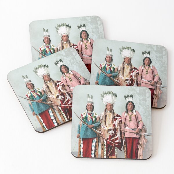 Item preview, Chief James A. Garfield - Pouche Te Foya - Sanches - Apache Men Circa 1899 Photochrom designed and sold by warishellstore.