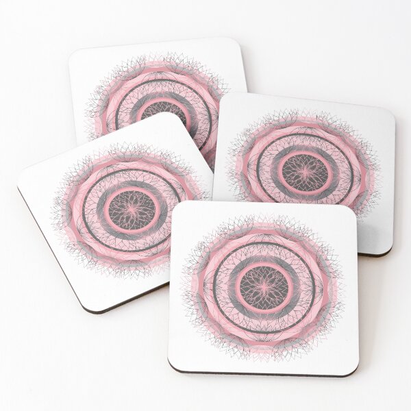 Item preview, Lotus Flower Mandala, Pink and Grey designed and sold by zanybay.