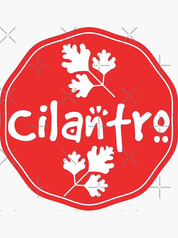 Cilantro Label Sticker By Labelstore Redbubble