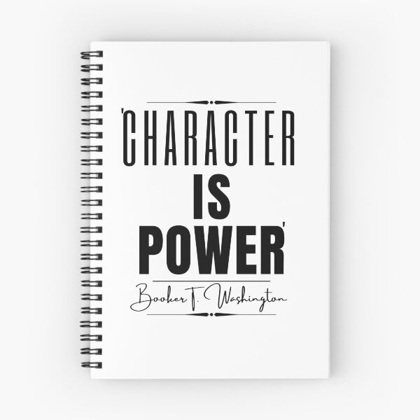Item preview, Booker T. Washington Inspirational Historical Quote- “Character is power.” designed and sold by QuoteActually.