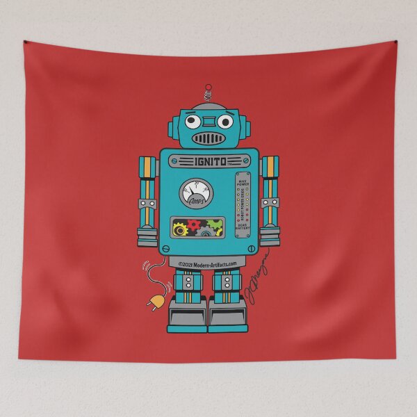 Item preview, IGNITO THE ROBOT designed and sold by Mod-Artifacts.
