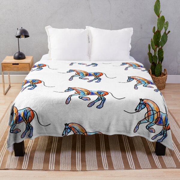 Item preview, Colorful Running Line Horse designed and sold by OryPhotography.