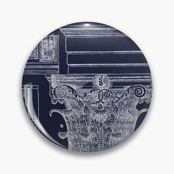 Item preview, Ancient Corinthian Capital architectural plan blueprint drawing designed and sold by Glimmersmith.