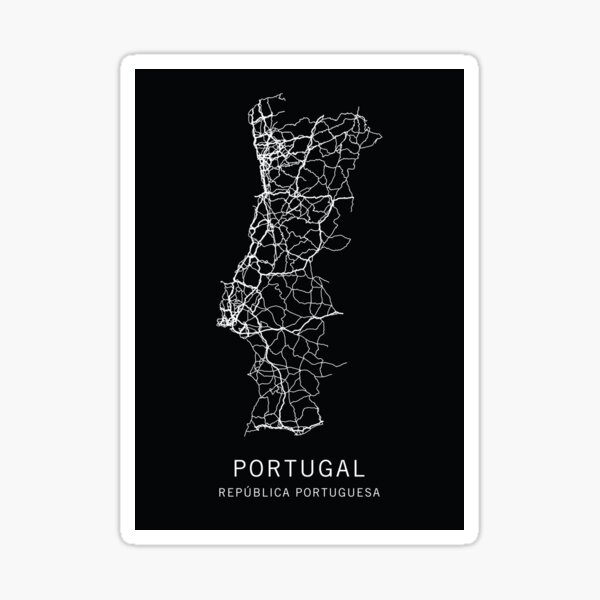 Item preview, Portugal Road Map  designed and sold by clarkstpress.