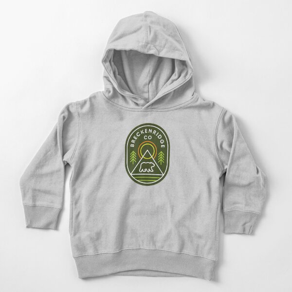Breckenridge Colorado Bear Mountains Trees Hike Toddler Pullover Hoodie