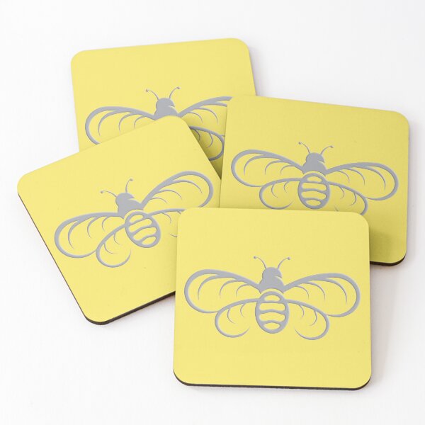 Item preview, Bee silhouette - 2021 color of the year PANTONE 17-5104 Ultimate Gra designed and sold by NickKnackPrints.
