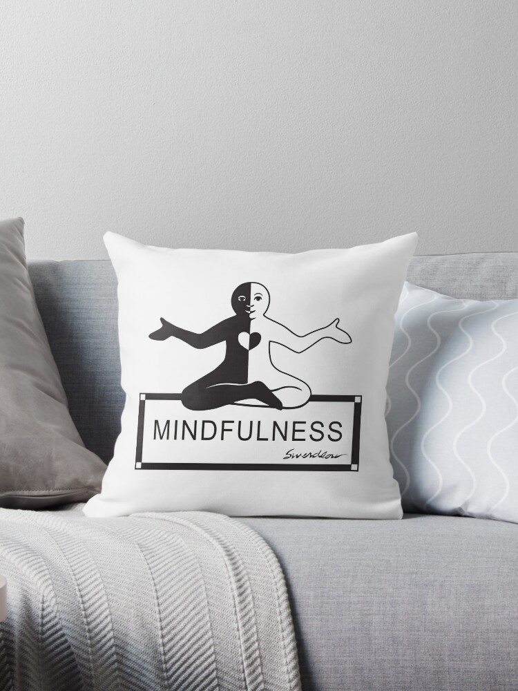 Thumbnail 1 of 3, Throw Pillow, Mindfulness & Balance designed and sold by Trina Swerdlow.