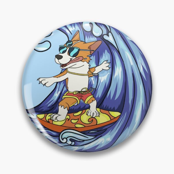 Item preview, Epic Surfing Corgi designed and sold by Miaart365.