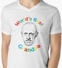World's Best Grandpa Men's V-Neck T-Shirt