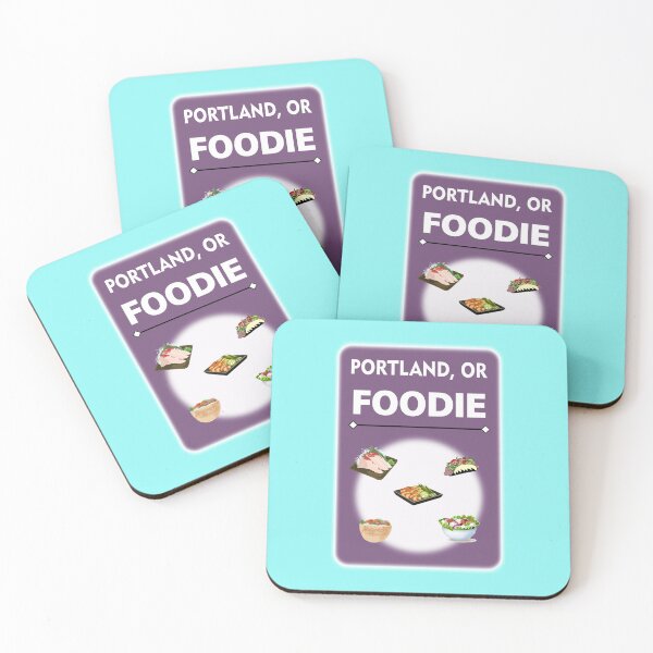 Item preview, Portland, OR Foodie - Purple Background designed and sold by ThisNThatImages.