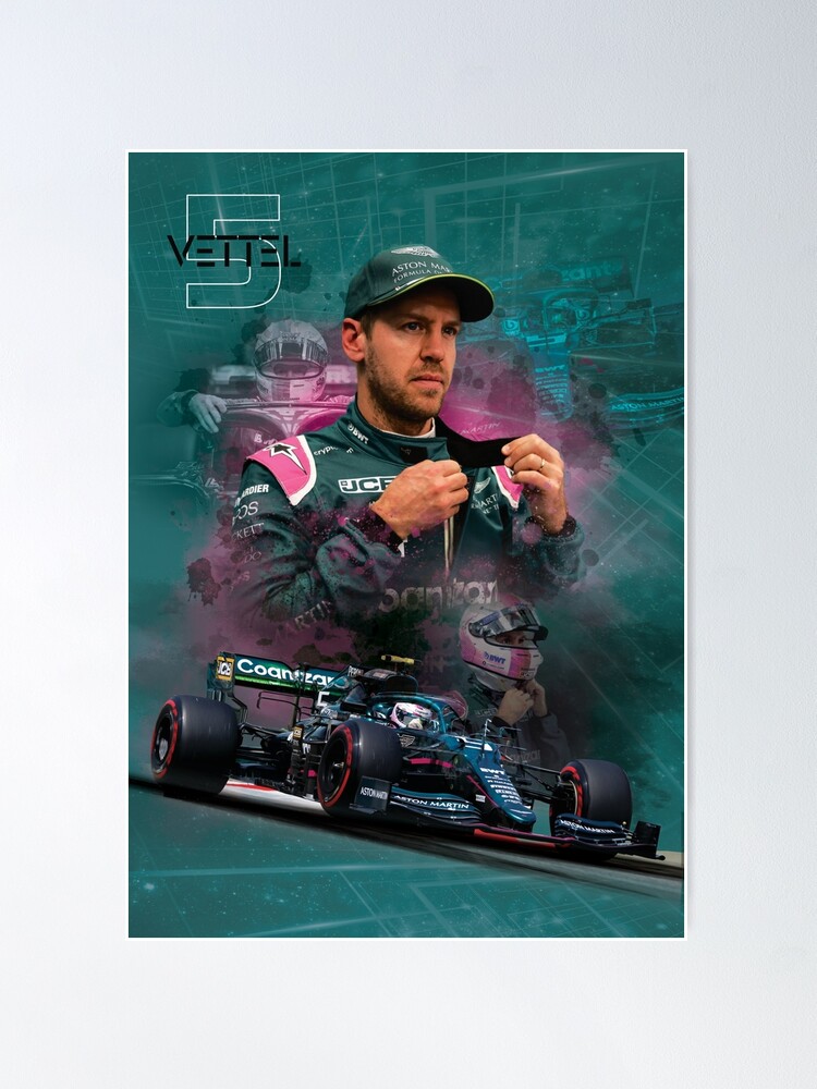 Alternative Ansicht von Sebastian Vettel Poster
