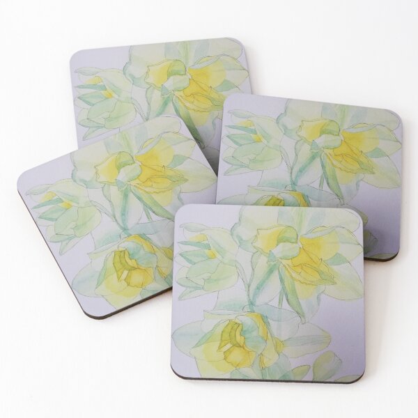 Item preview, Daffodils in the sun watercolor painting  designed and sold by esvb.
