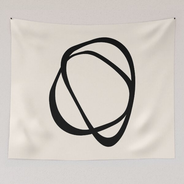 Item preview, Interlocking Two CB – Minimalist Line Abstract designed and sold by Menega  Sabidussi.
