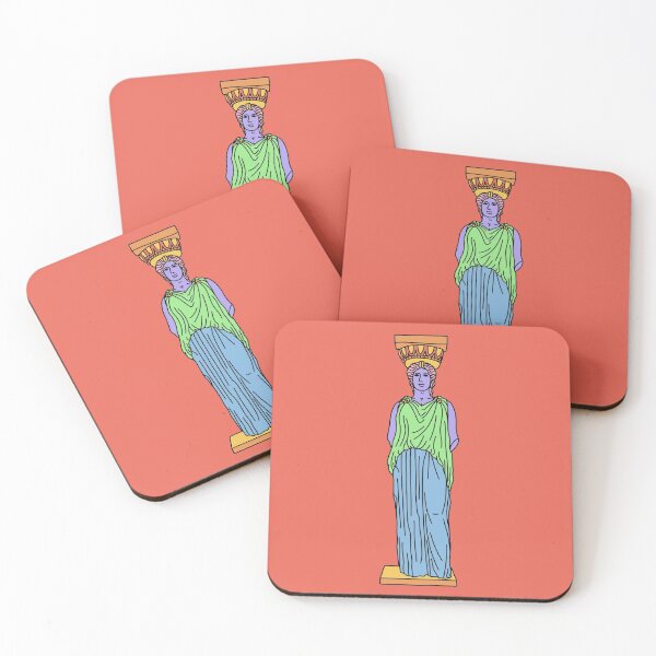 Caryatid Coasters (Set of 4)