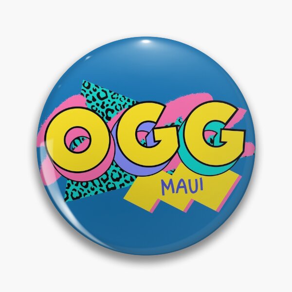 Item preview, Maui, Hawaii Retro 90s Logo designed and sold by SLAG-Creative.