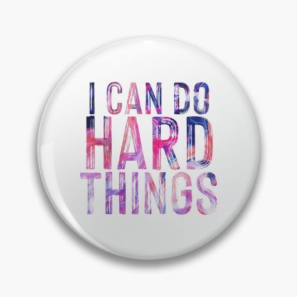 Item preview, I can do hard things, abstract paint typography designed and sold by SouthPrints.