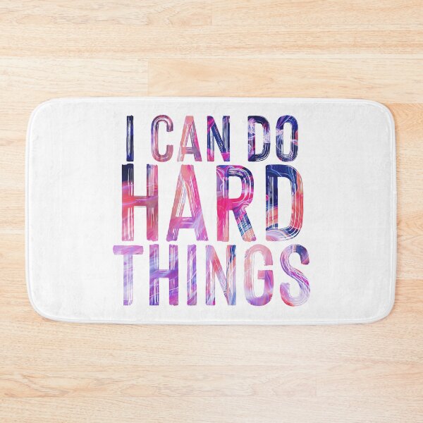 Item preview, I can do hard things, abstract paint typography designed and sold by SouthPrints.