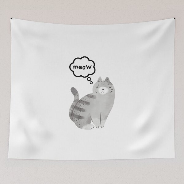 Item preview, Cat say "MEOW" designed and sold by ChoiceYourStyle.