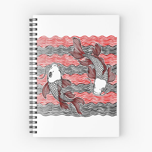 Aperçu de l'œuvre  Tatouage de grande vague de poisson double Koi V.02 créée et vendue par Ebayson74.