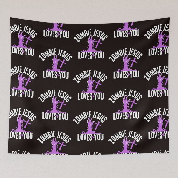 Item preview, Zombie Jesus Loves You Funny Design designed and sold by EarthArtDesigns.