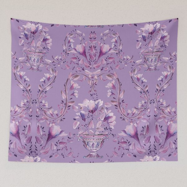 Item preview, Flowers, cup and lilac designed and sold by WzoryOzdobne.