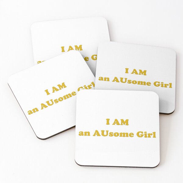 Item preview, I AM an AUsome Girl -- autistic self care designed and sold by LilOrphanAspie.