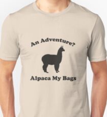 Camiseta ajustada ¿Una aventura? Alpaca My Bags.