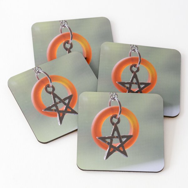 Item preview, orange summer pentacle designed and sold by InkDippedWings.