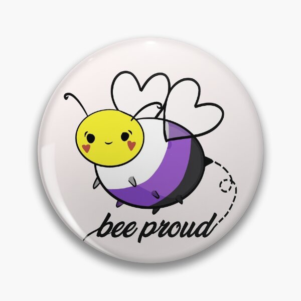 Artikelvorschau, Bee Proud Bumblebee Nicht-binärer Stolz LGBT Queer Design Cottagecore entworfen und verkauft von scullysblazer.