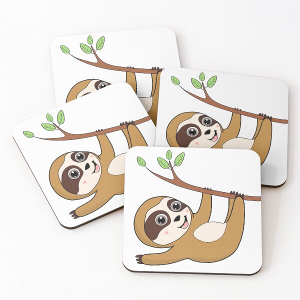 Item preview, Cutesy Funny Sloth Cartoon designed and sold by AnimalsCartoon.