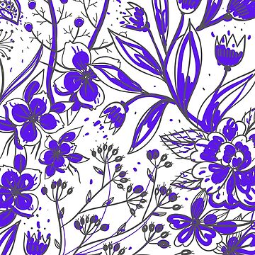 Artwork thumbnail, Simona - Purple Flower Print by style41