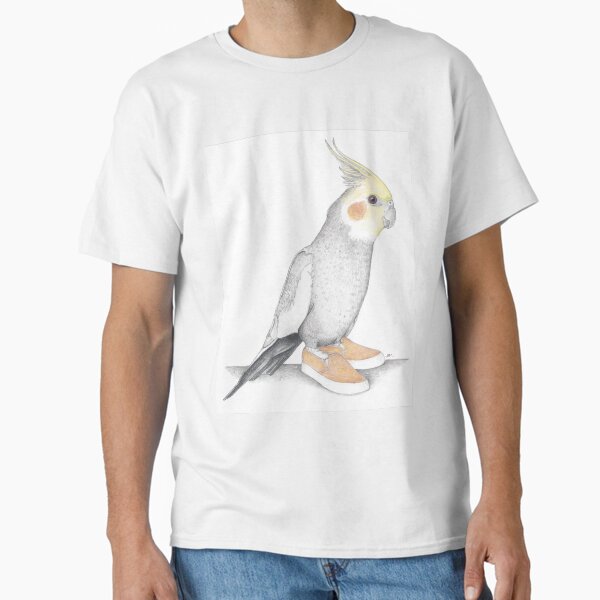Item preview, Cockatiel in Suede Sneakers designed and sold by JimsBirds.