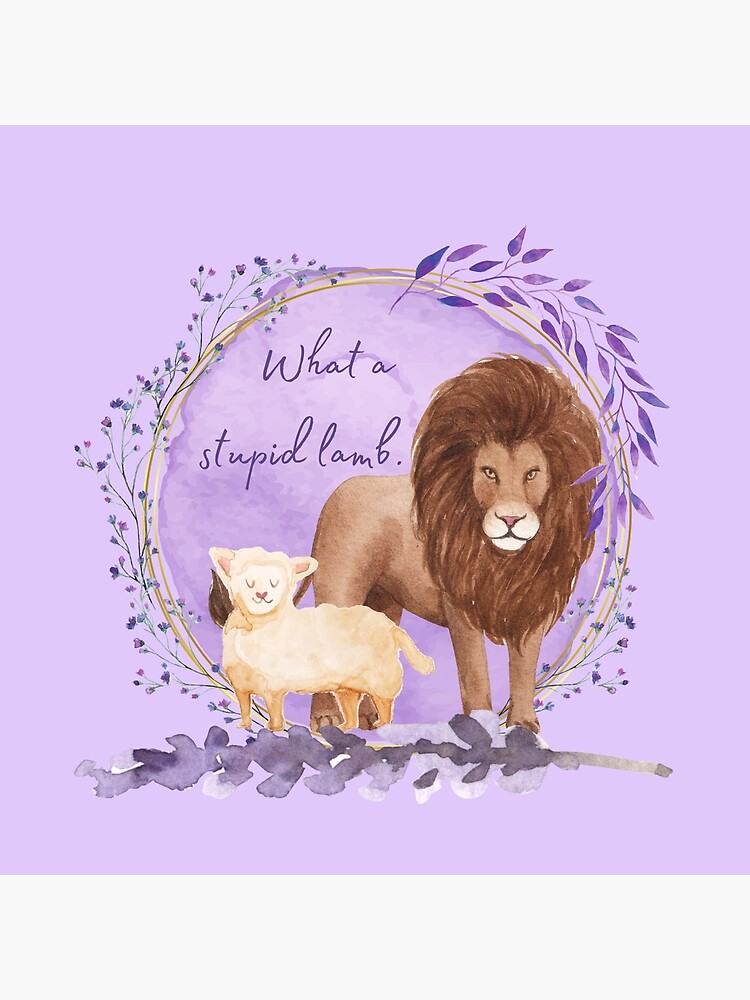 Lion And Lamb Quote What A Stupid Lamb - Twilight Quote" Greeting Card By Secretmeadow |  Redbubble