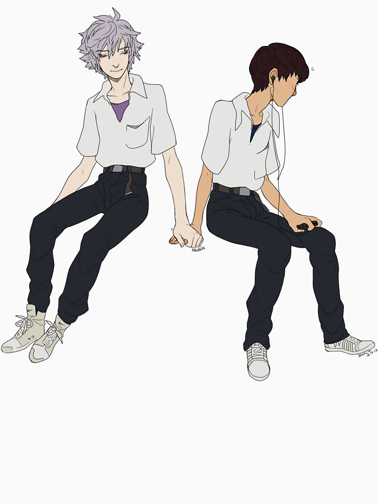 Kaworu + Shinji - Neon Genesis Evangelion by Ingie