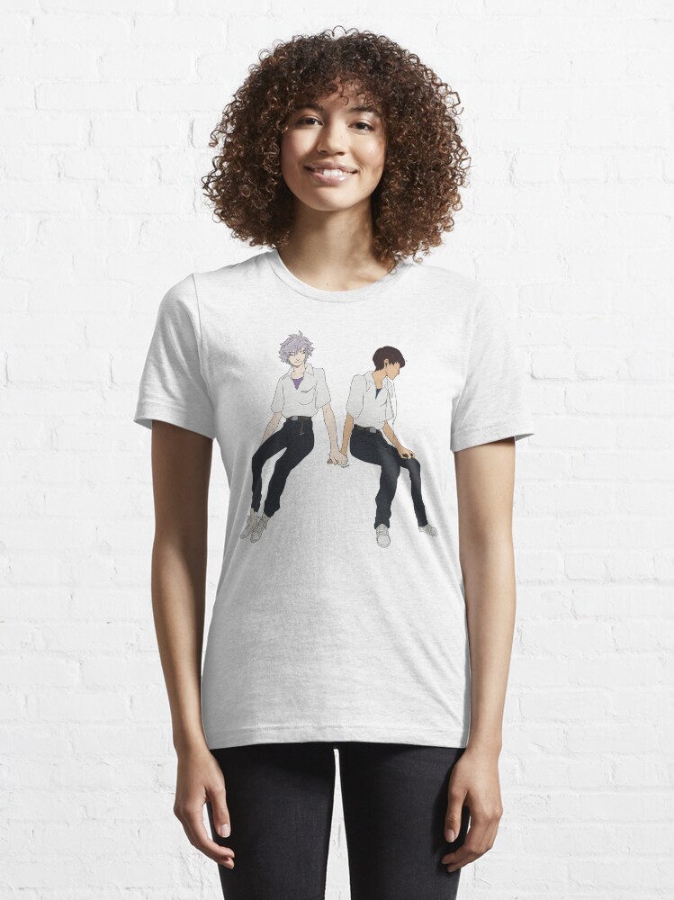 Alternate view of Kaworu + Shinji - Neon Genesis Evangelion Essential T-Shirt