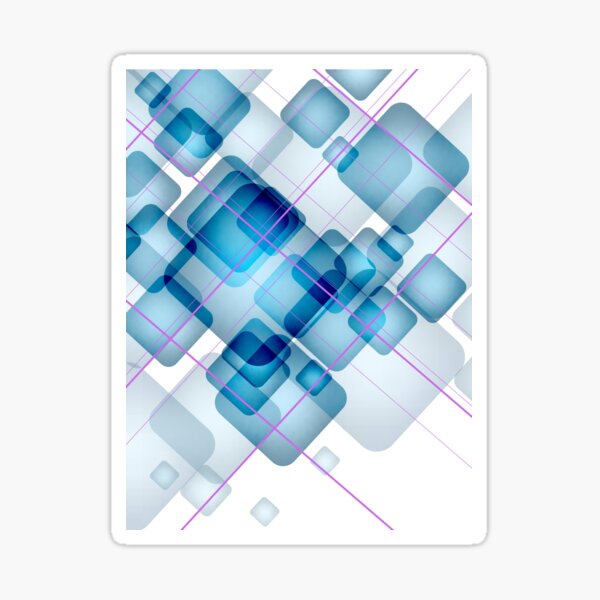 Wizard - Blue Print Sticker