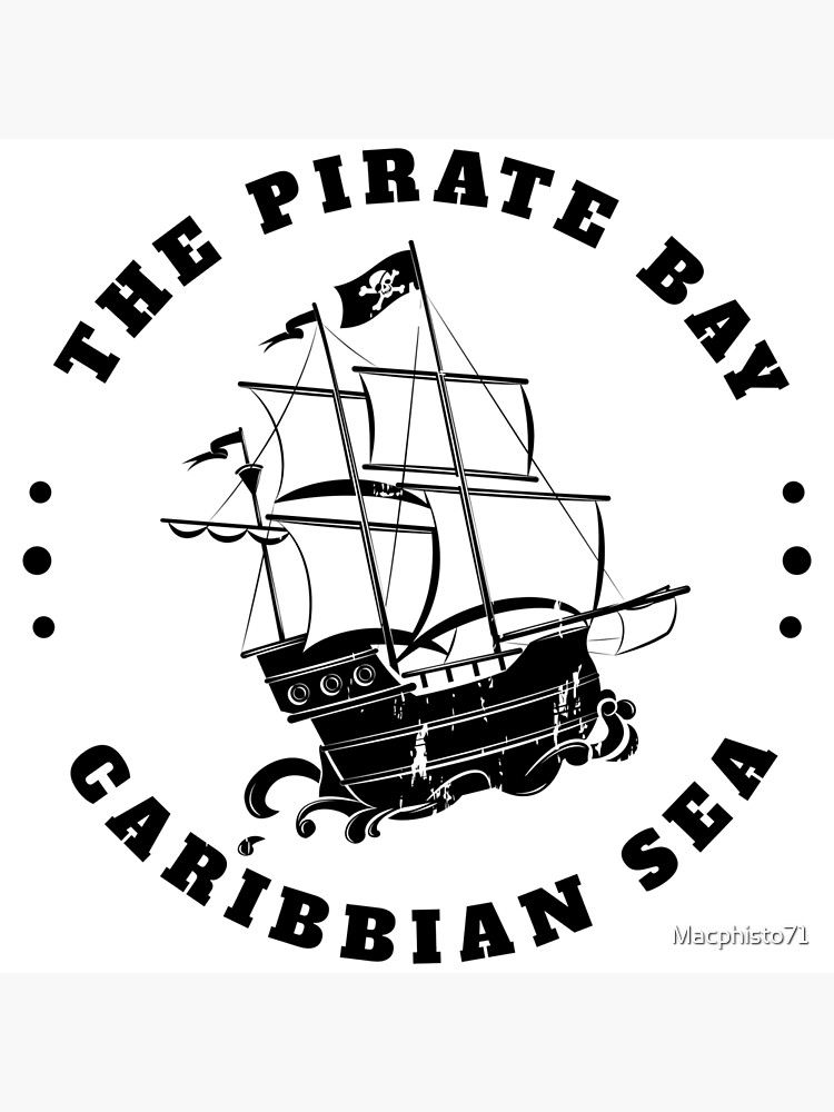 "Pirate Bay Caribbian Sea pirate ship pirate" Photographic Print for