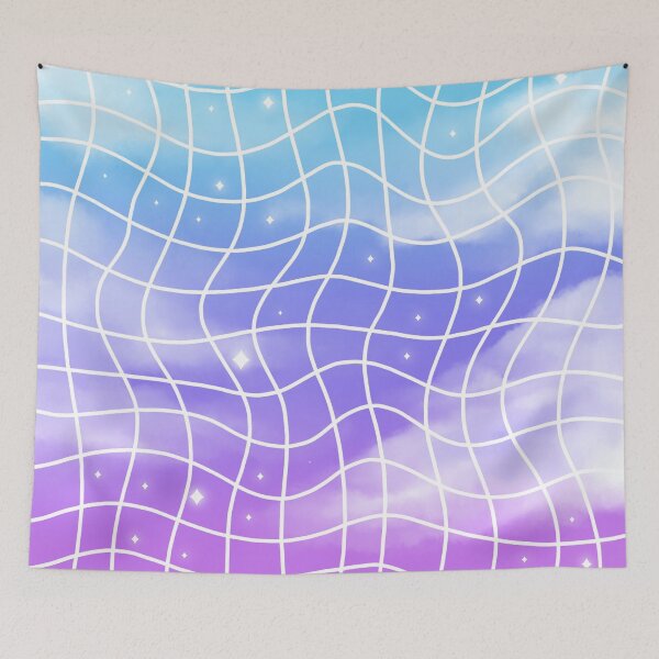 Item preview, Cute Purple and Teal Kawaii Japanese Vaporwave 90s designed and sold by trajeado14.