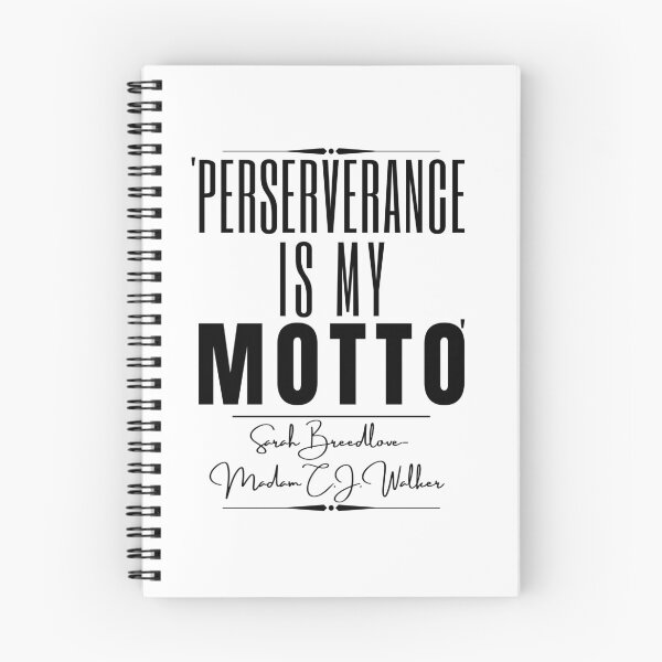 Item preview, Sarah Breedlove/Madam C.J. Walker Motivational Historical Quote- "Perseverance is my motto." designed and sold by QuoteActually.