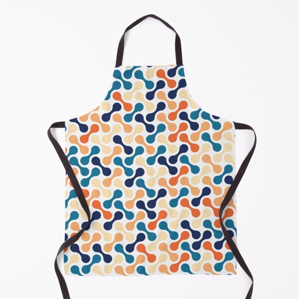 Item preview, Blue Orange Cream Multicolour Vintage Metaball Pattern designed and sold by Moyanana.