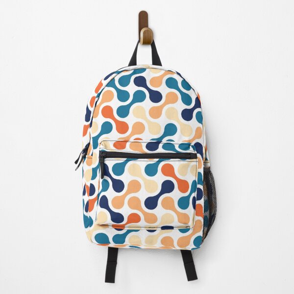 Item preview, Blue Orange Cream Multicolour Vintage Metaball Pattern designed and sold by Moyanana.