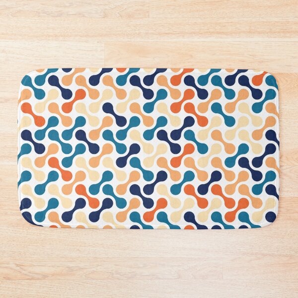 Item preview, Blue Orange Cream Multicolour Vintage Metaball Pattern designed and sold by Moyanana.