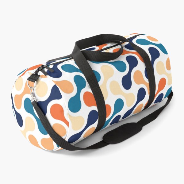 Item preview, Blue Orange Cream Multicolour Vintage Metaball Pattern designed and sold by Moyanana.