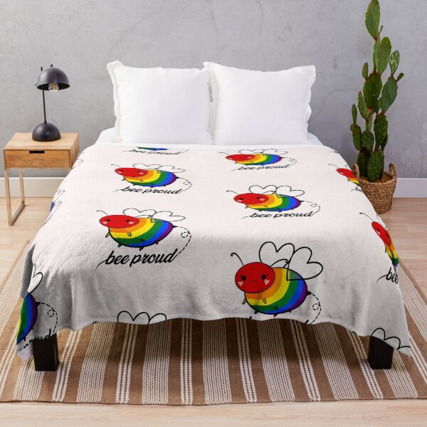 Item preview, Bee Proud Bumblebee Gay Pride LGBT Queer Design Cottagecore designed and sold by scullysblazer.