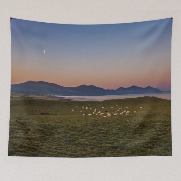 Item preview, Morning over Welsh Mountains designed and sold by LluniauDafyddEm.