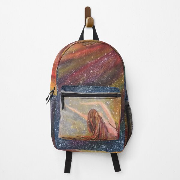 Item preview, Galaxy fire girl painting. designed and sold by Goldstarwork.