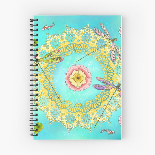 Item preview, Damsel Fly Koi Pond designed and sold by Bonnie Shaw.