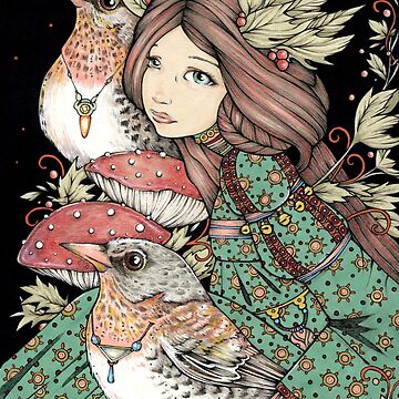 Artwork thumbnail, The Fae and the Fieldfare by AnitaInverarity